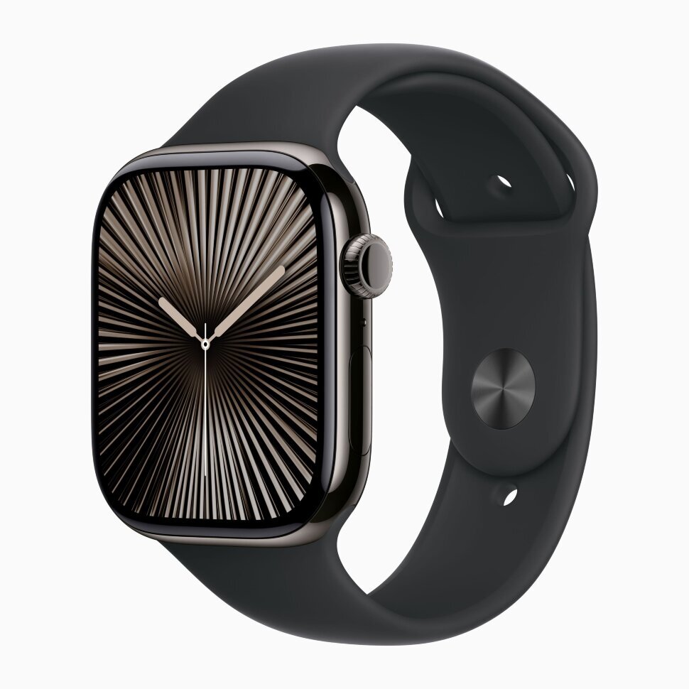 Смарт-часы Apple Watch Series 10 42mm Slate Titanium Case with Black Sport Band (S/M)