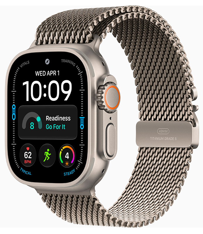 Смарт-часы Apple Watch Ultra 4 49mm Natural Titanium Case with Natural Titanium Milanese Loop (S)