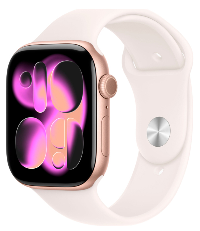 Смарт-часы Apple Watch Series 11 46mm Rose Gold Aluminium Case with Light Blush Sport Band (M/L)