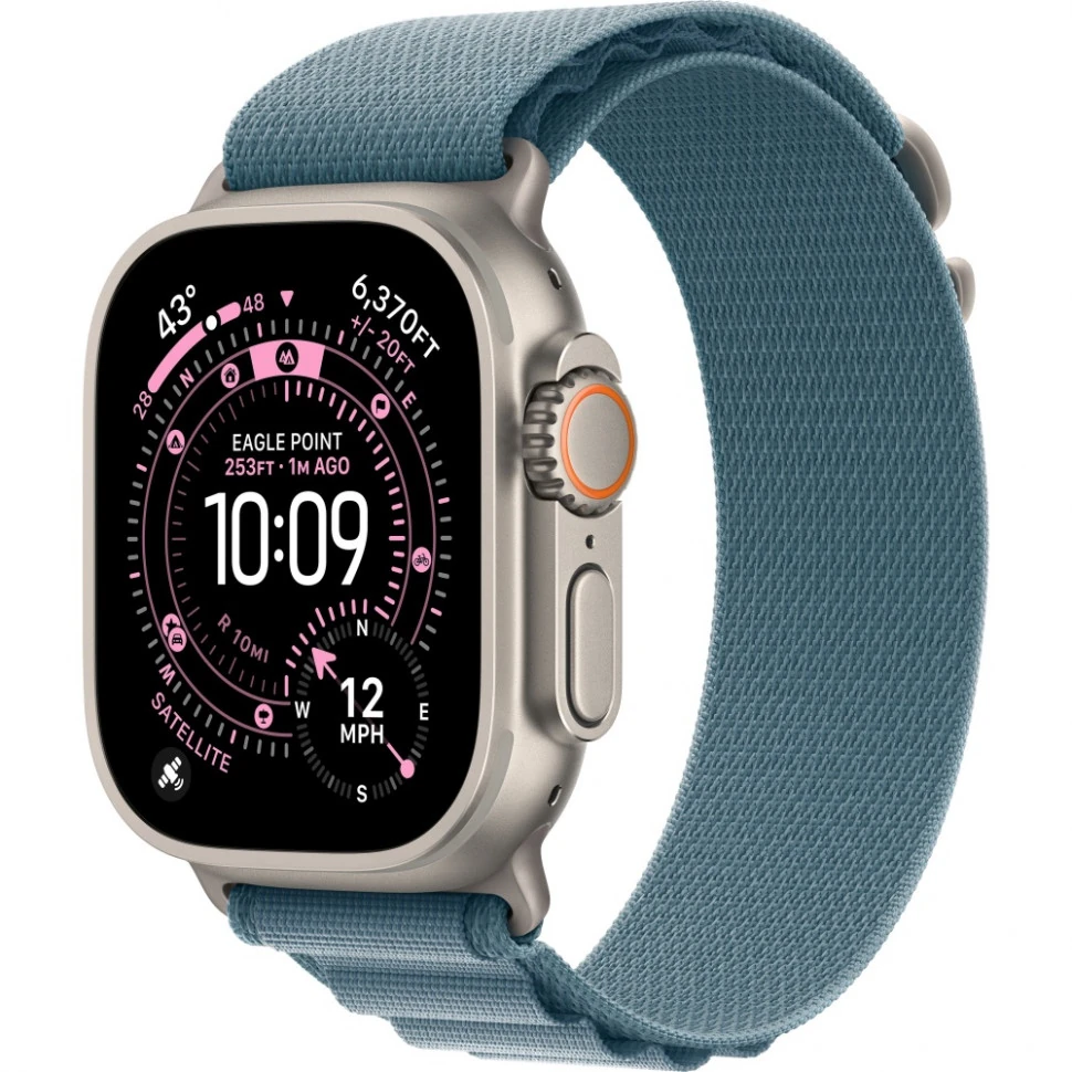 Смарт-часы Apple Watch Ultra 3 49mm Natural Titanium Case with Light Blue Alpine Loop (S)