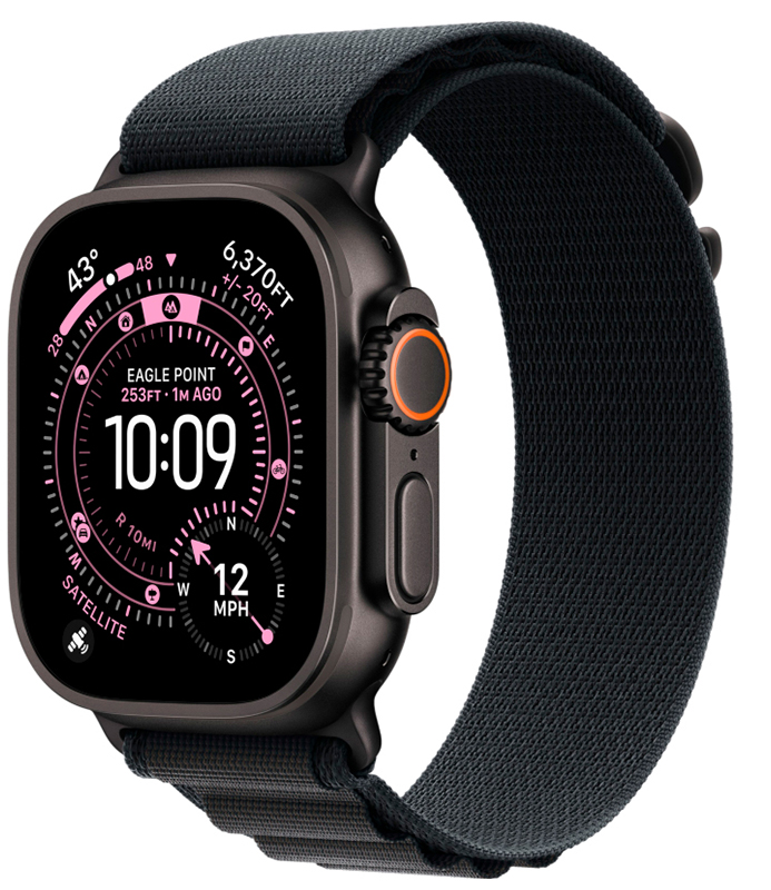 Смарт-часы Apple Watch Ultra 3 49mm Black Titanium Case with Black Alpine Loop (M)