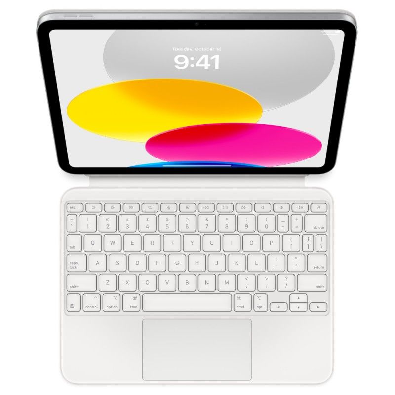 Apple Magic Keyboard Folio для iPad 10.9" (2022, 10-го поколения) русская раскладка (белый) (MQDP3)