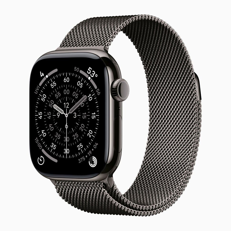 Смарт-часы Apple Watch Series 11 46mm Slate Titanium Case with Slate Milanese Loop (M/L)