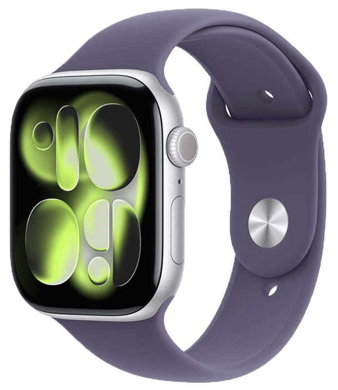 Смарт-часы Apple Watch Series 11 42mm Silver Aluminium Case with Purple Fog Sport Band (S/M)