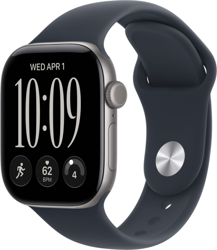 Смарт-часы Apple Watch Series 12 42mm Space Gray Aluminum Case with Navy Blue Sport Band (M/L)