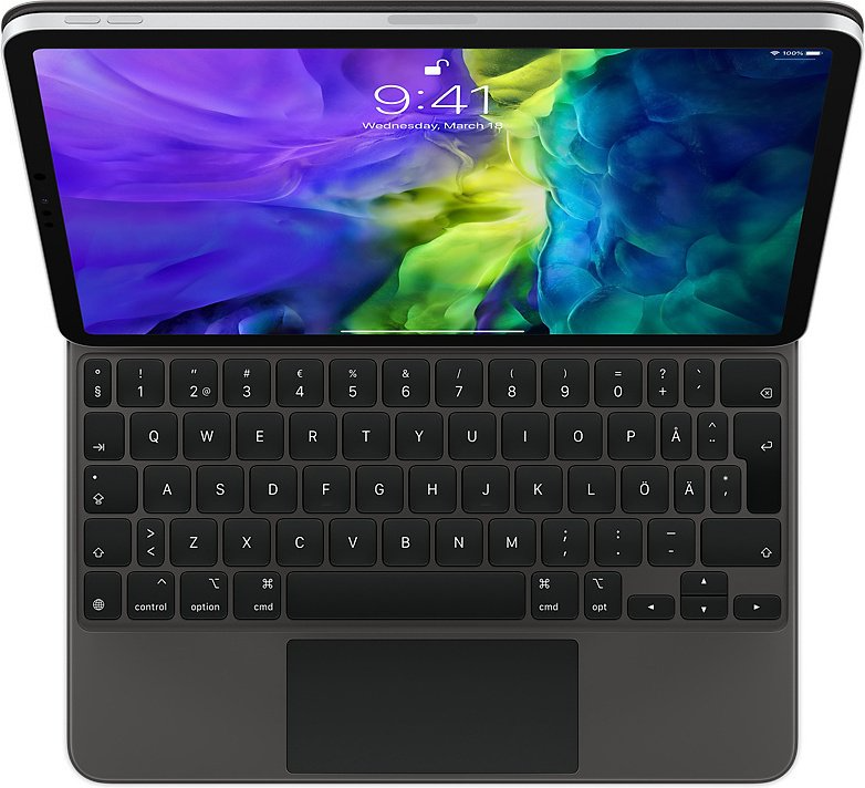 Apple Magic Keyboard с трекпадом для iPad Pro 11" (3-го и 4-го поколений) и iPad Air (4-го и 5-го поколений) русская раскладка (черный) (MXQT2)