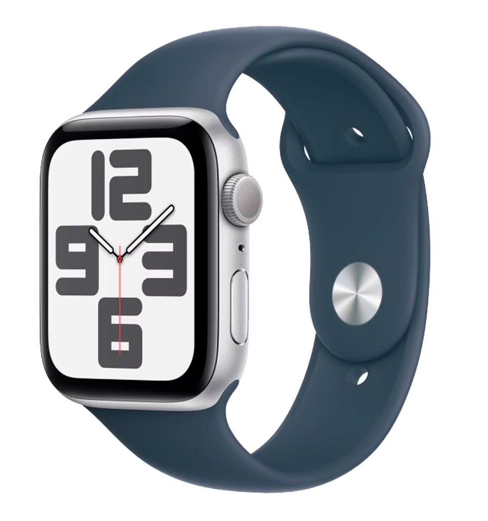 Смарт-часы Apple Watch SE (2024) 44mm Silver Aluminium Case with Denim Sport Band (S/M)