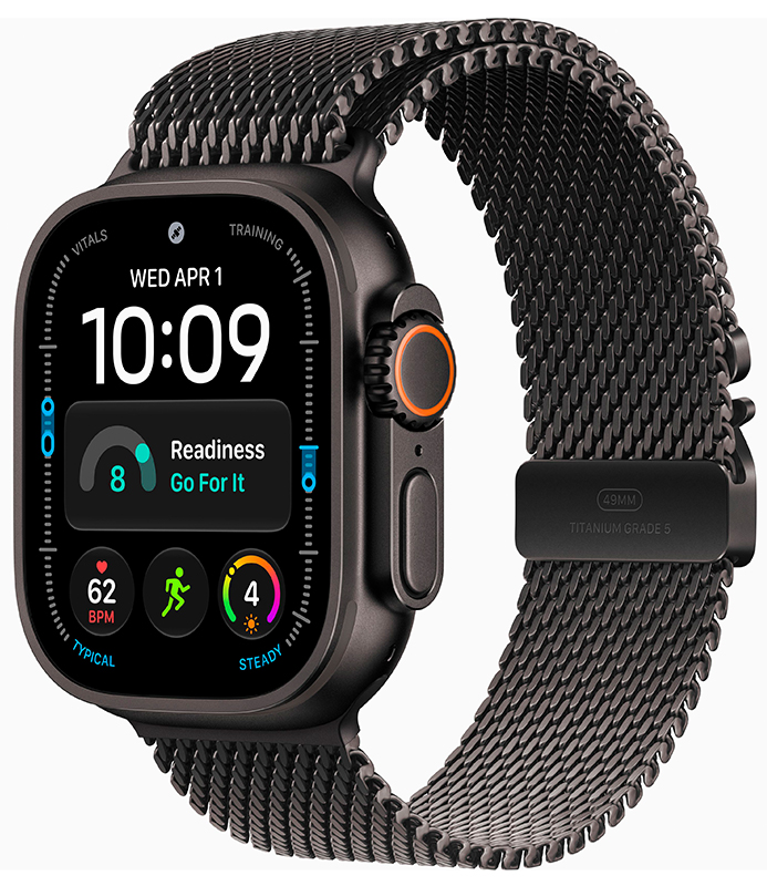 Смарт-часы Apple Watch Ultra 4 49mm Black Titanium Case with Black Titanium Milanese Loop (M)